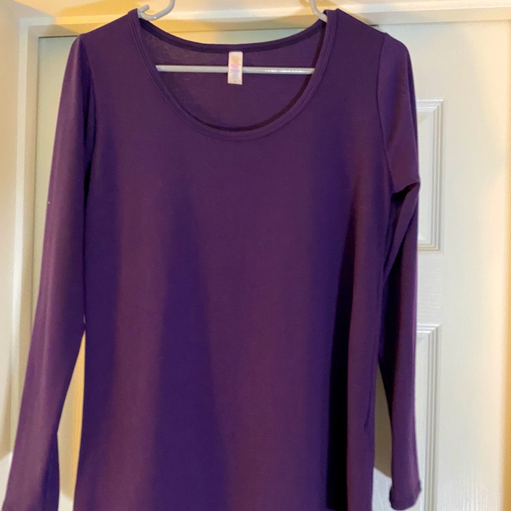 LuLaRoe purple Lynnae Small NWT